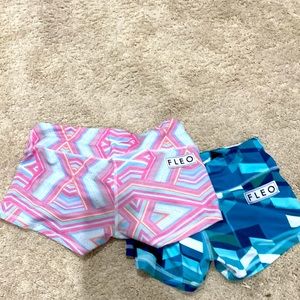 Pair of fleo booty shorts size M